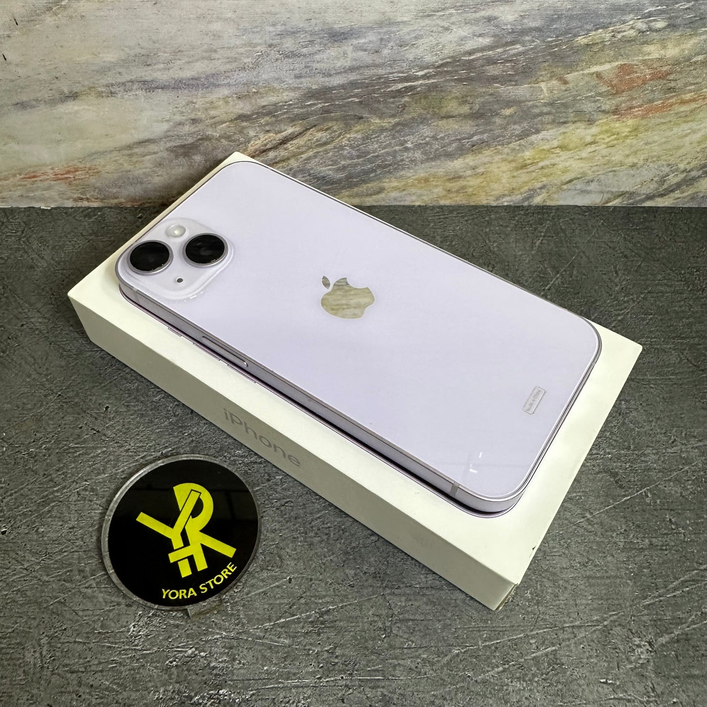 iPhone 14 Purple 128GB Second Garansi iBox 18/03/2026 Fullset LikeNew