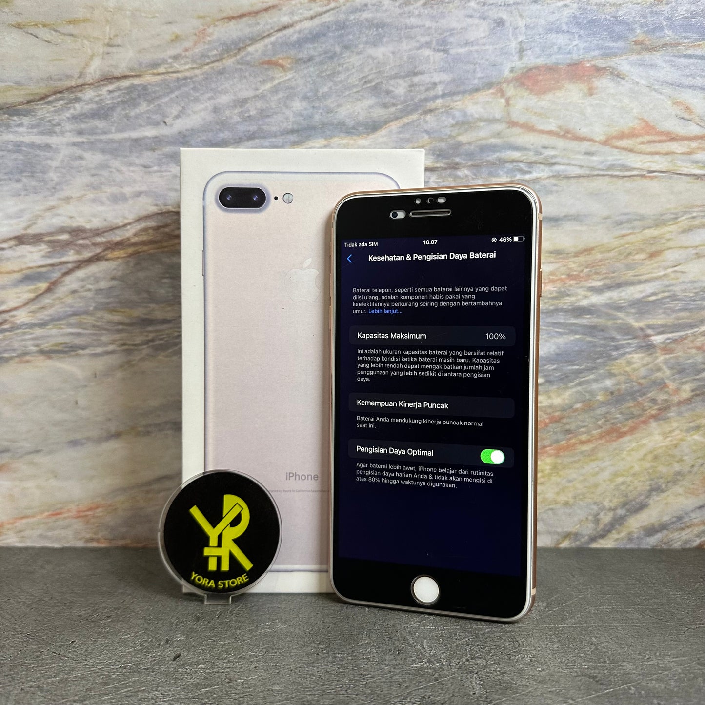iPhone 8 Plus 256GB Second IMEI Registered (All Op, Permanent dan Bergaransi) Mulus - Fullset