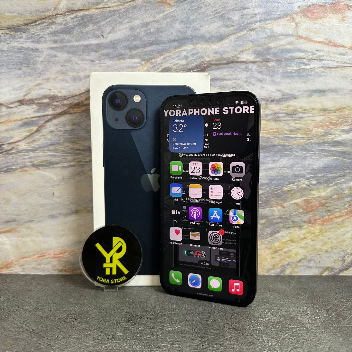 iPhone 13 Midnight 128GB Garansi iBox 26/11/25