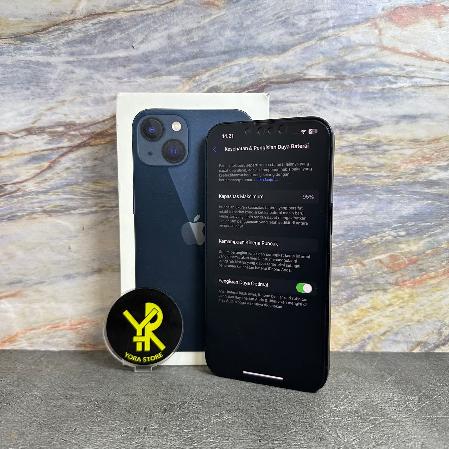 iPhone 13 Midnight 128GB Garansi iBox 26/11/25