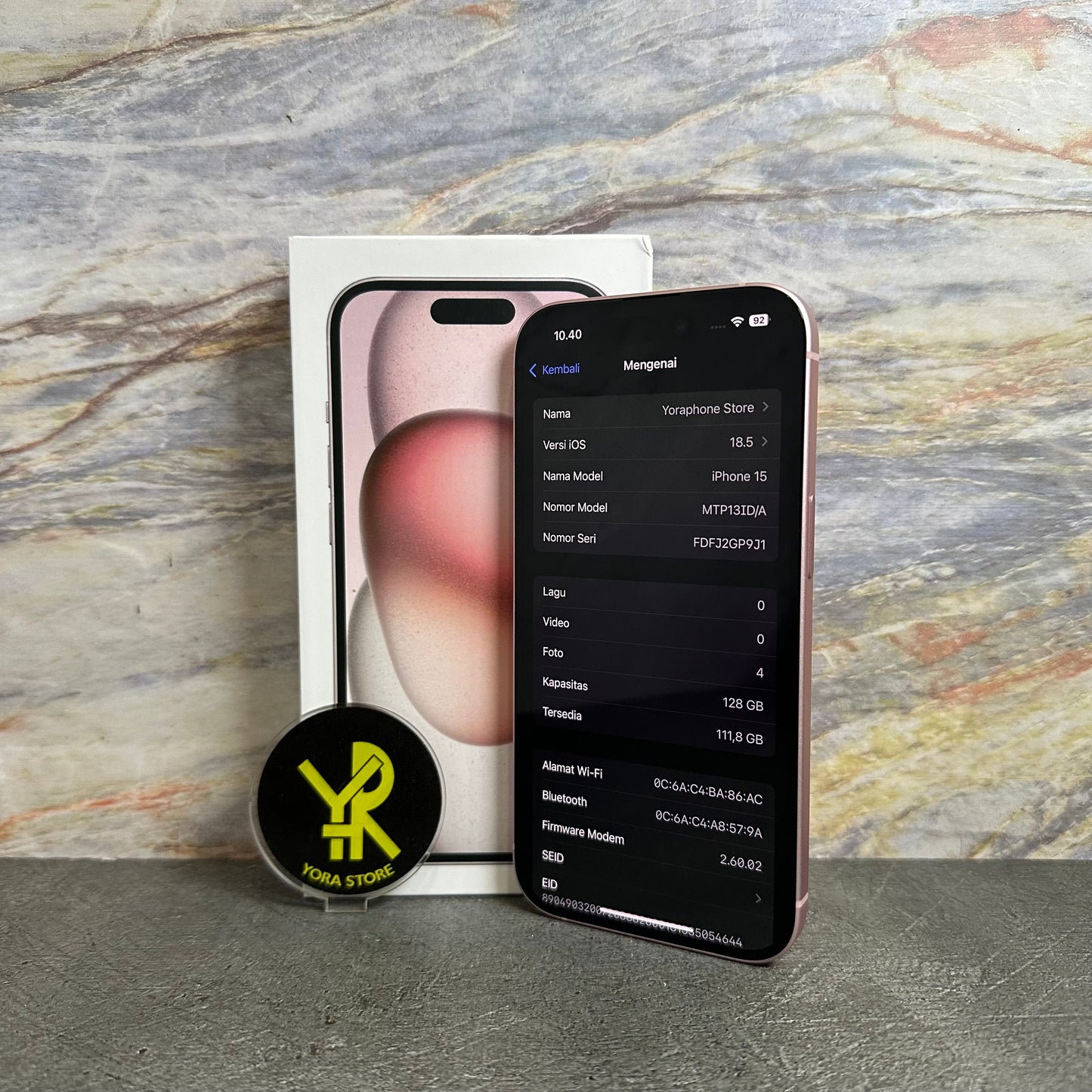 iPhone 15 Pink 128GB Second iBox