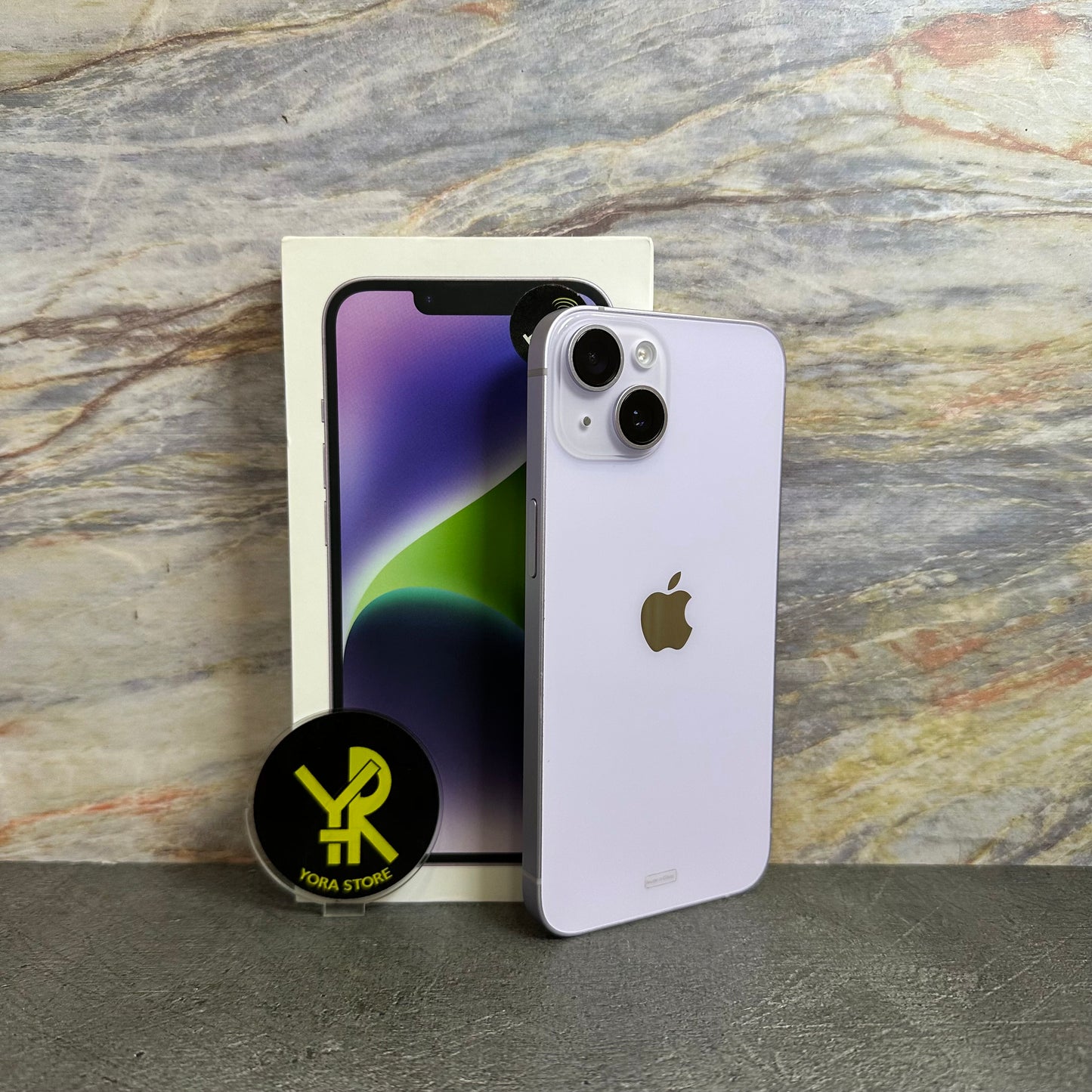 iPhone 14 Purple 128GB Second Garansi iBox 18/03/2026 Fullset LikeNew
