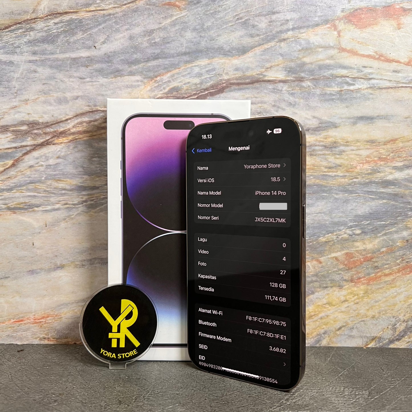 iPhone 14 Pro 128GB Deep Purple All Op Permanen