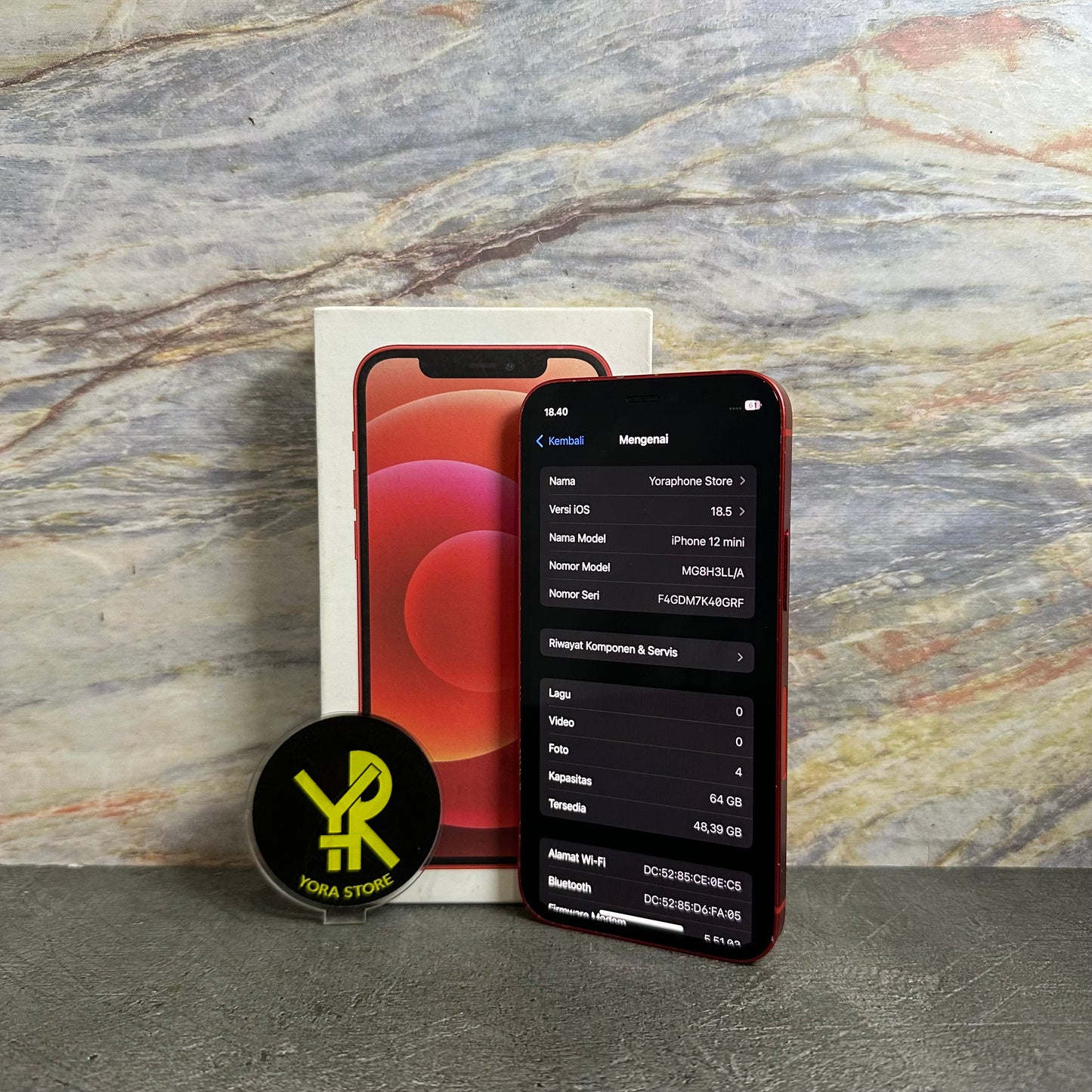 iPhone 12 Mini 64GB IMEI Registered (All Op - Permanent) Fullset