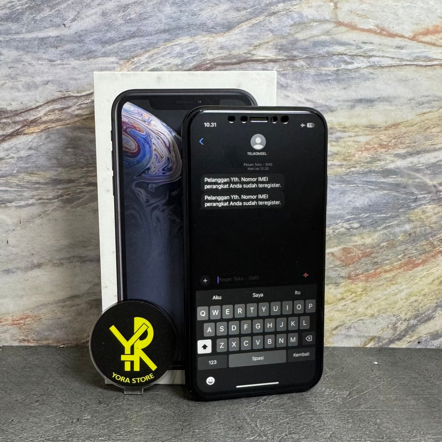 iPhone XR 256GB Black IMEI Registered (All Op - Permanent) Fullset