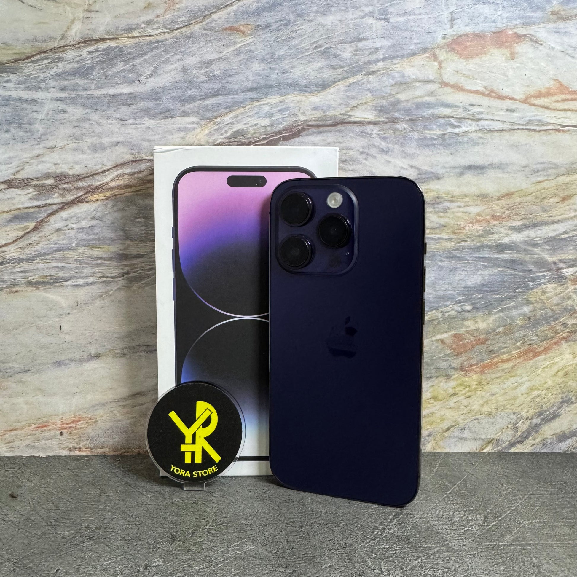 iPhone 14 Pro 512GB Deep Purple Second Resmi IMEI Terdaftar Bea Cukai (All Op, Permanent dan Bergaransi) Fullset - Mulus