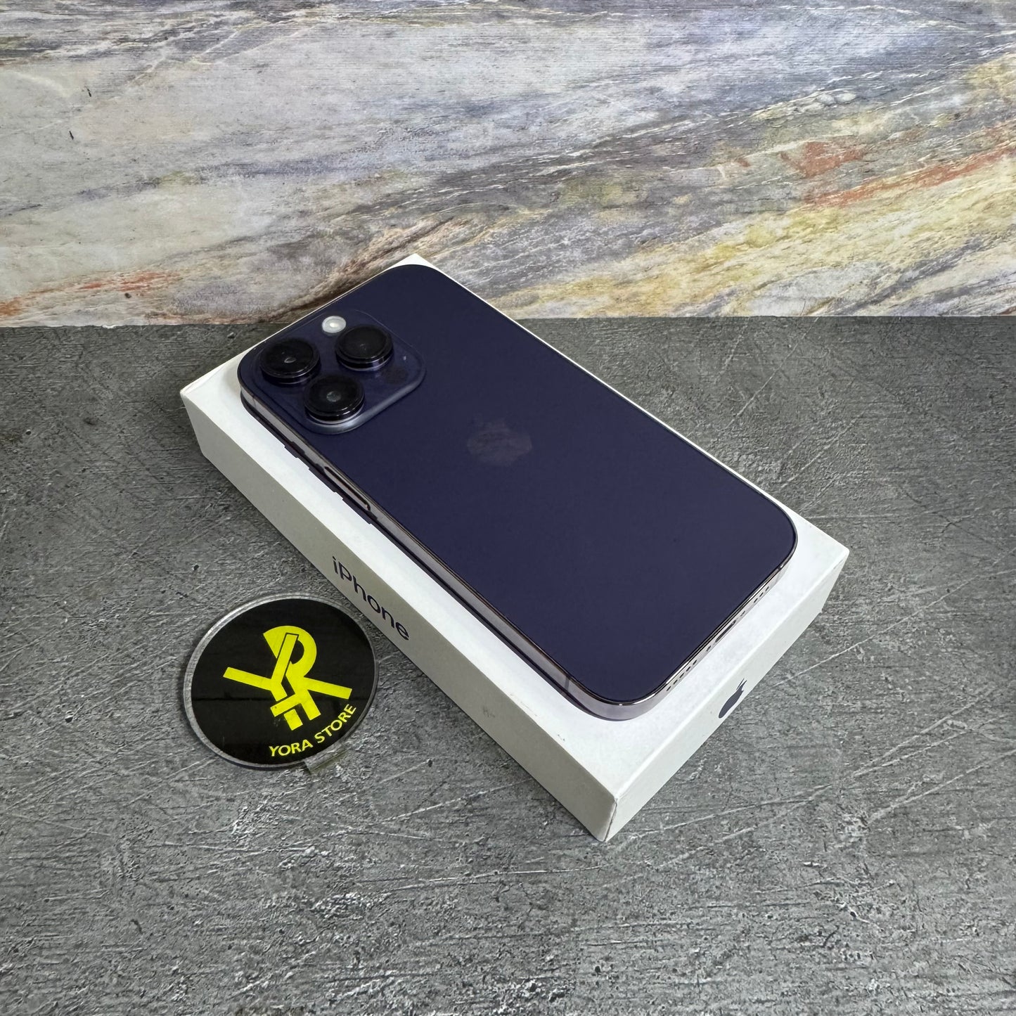 iPhone 14 Pro 512GB Deep Purple Second Resmi IMEI Terdaftar Bea Cukai (All Op, Permanent dan Bergaransi) Fullset - Mulus