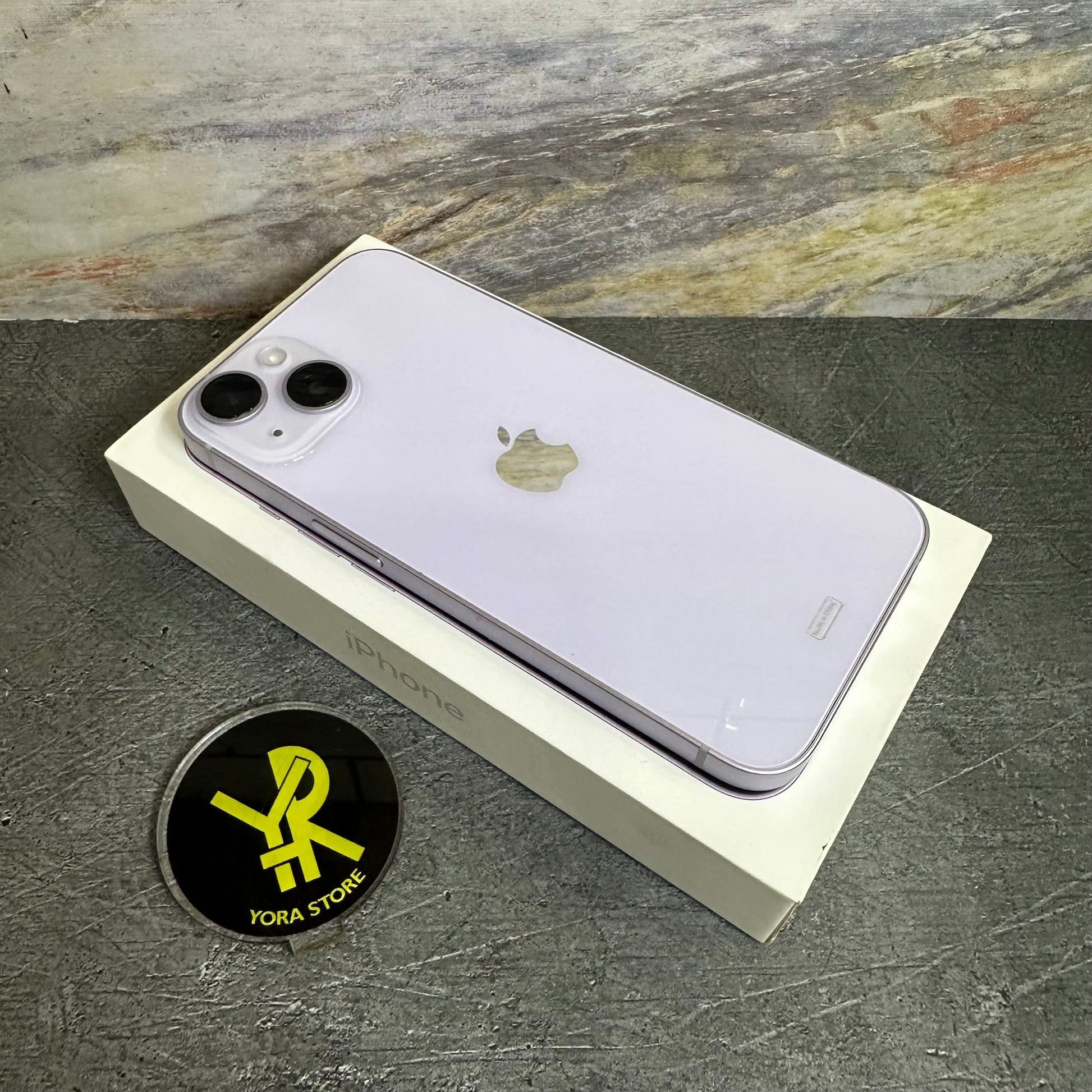 iPhone 14 Purple 128GB Second Garansi iBox 18/03/2026 Fullset LikeNew
