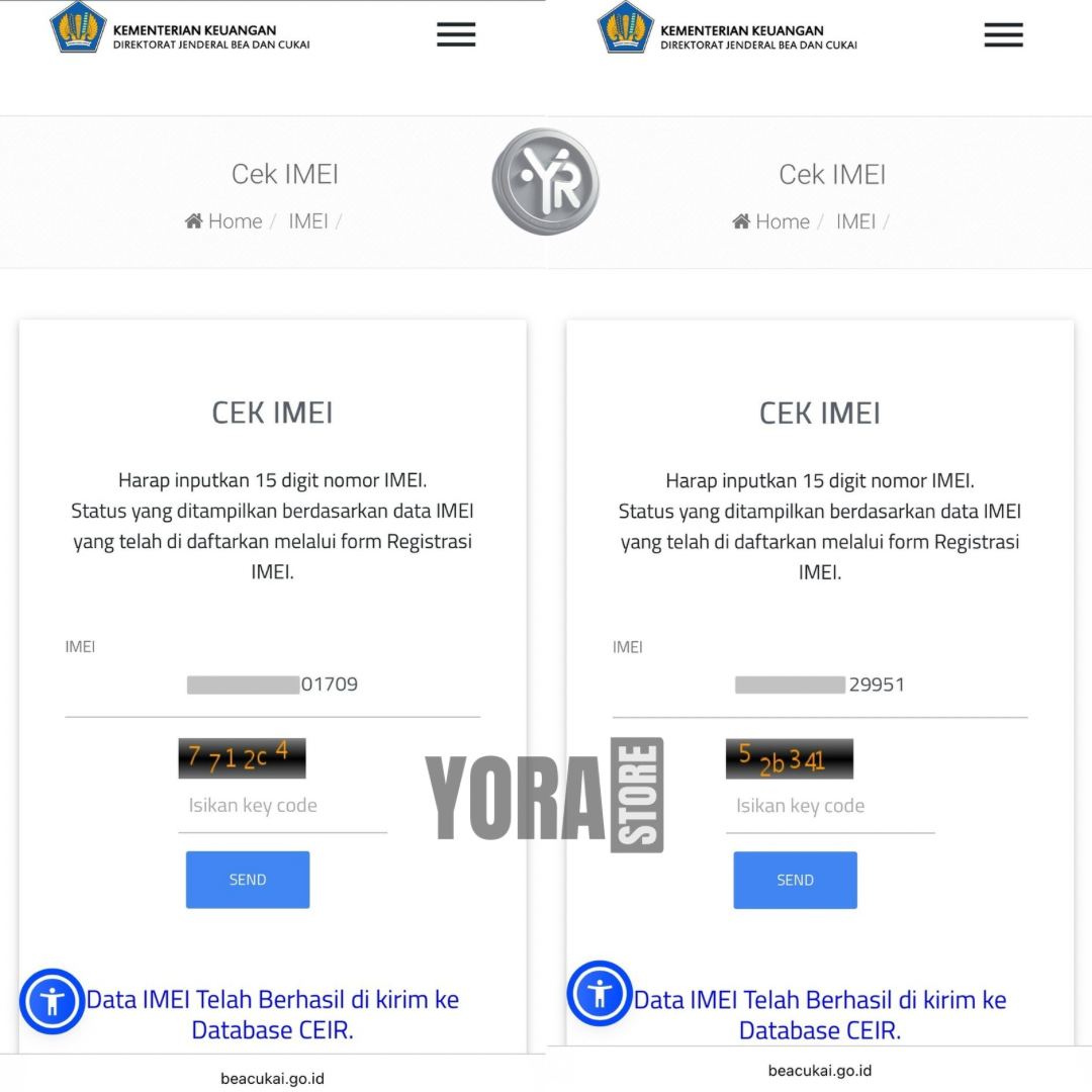 Status IMEI Register Bea Cukai