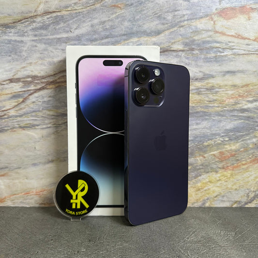 iPhone 14 ProMax 128GB Deep Purple Second Garansi Resmi iBox Fullset - LikeNew