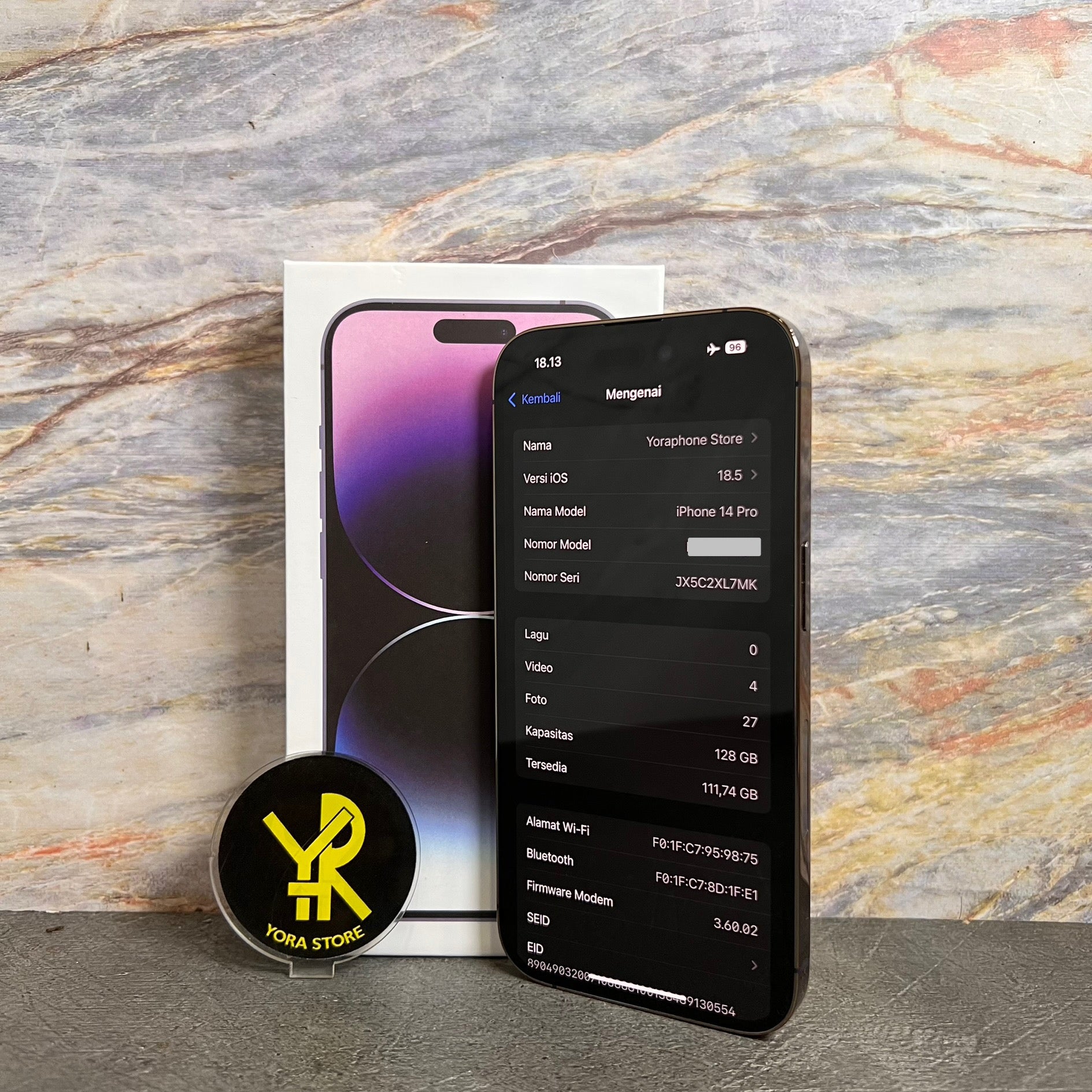 iPhone 14 Pro 128GB Deep Purple All Op Permanen