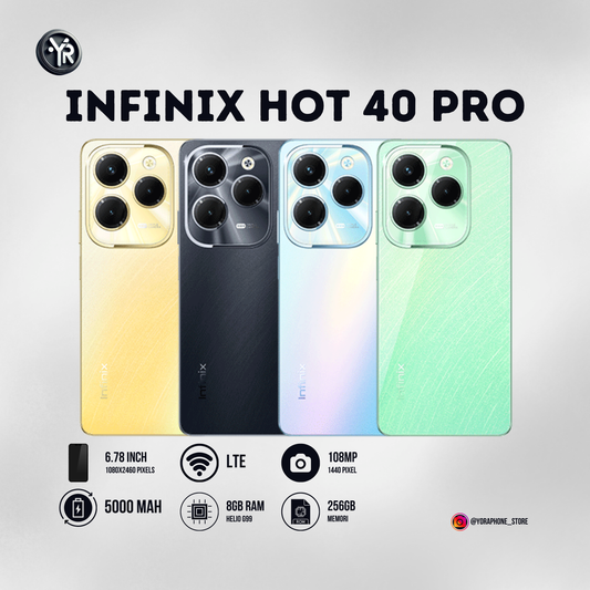 Infinix Hot 40 Pro 8/256GB Second Garansi Resmi Aktif - LikeNew.!!