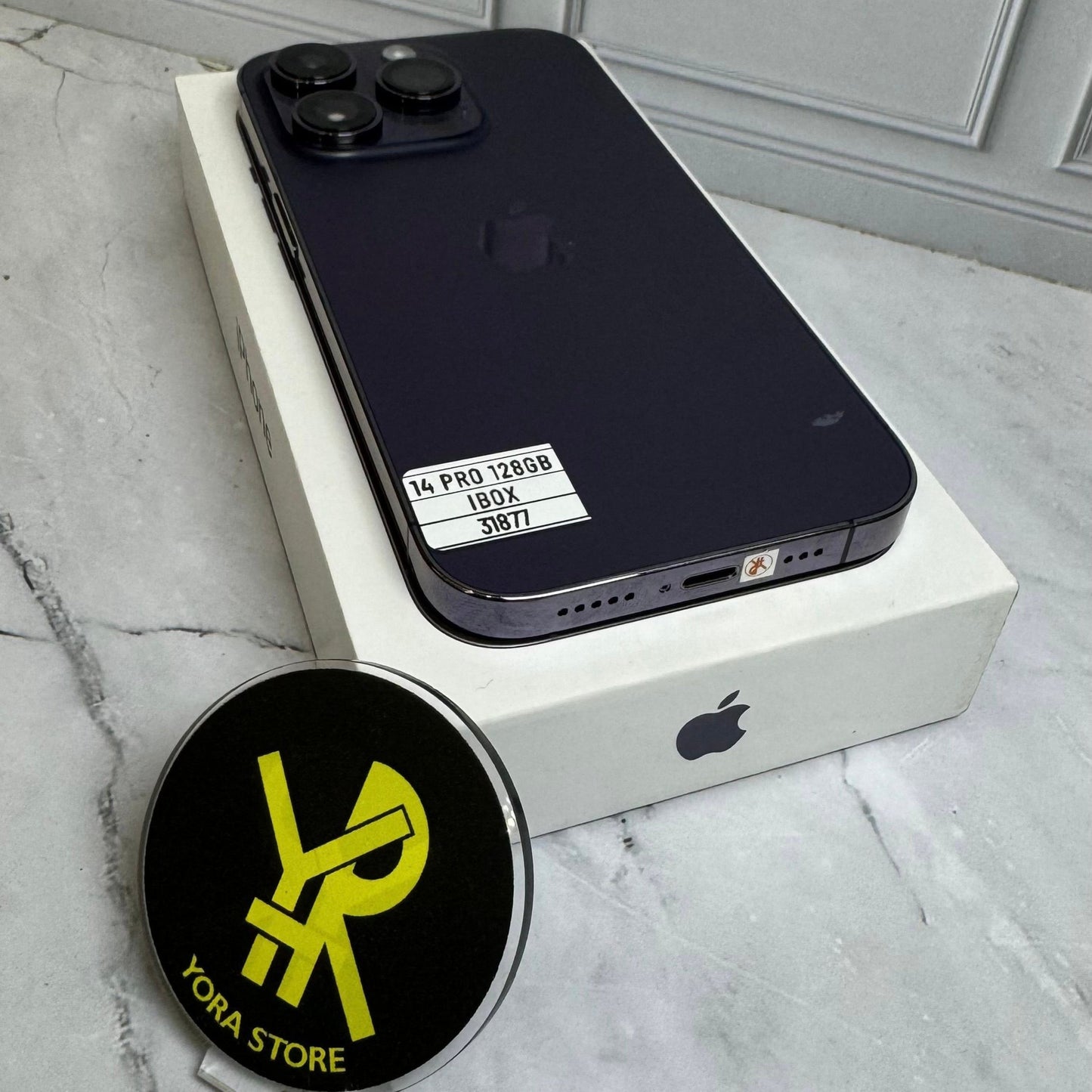 iPhone 14 Pro 128GB Deep Purple Second IBOX Mulus -4