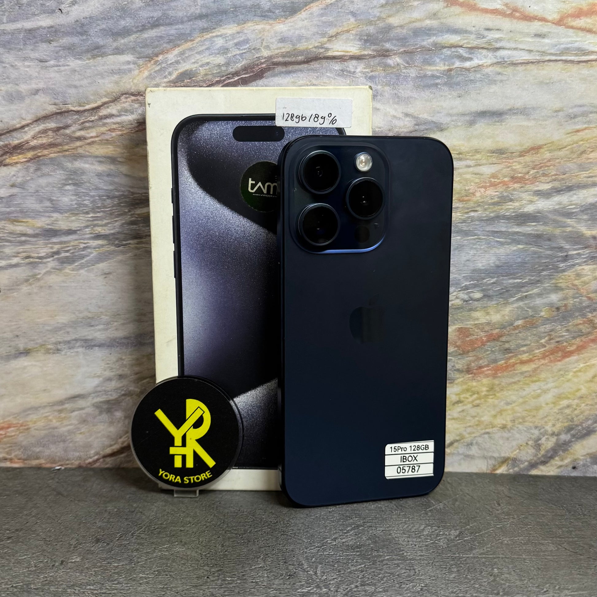 iPhone 15 Pro 128GB Second Garansi Resmi iBox Fullset  - Mulus