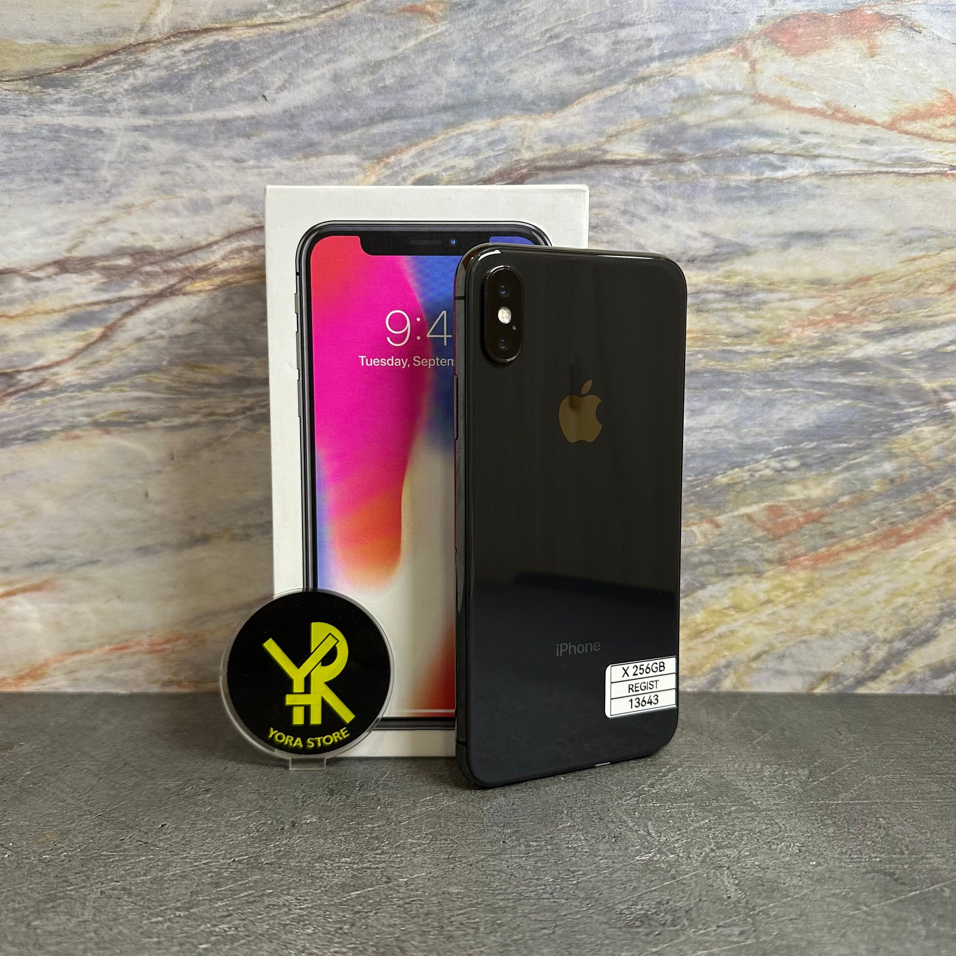 iPhone X 256GB Second iMei Register (All Op, Permanent dan Bergaransi) Mulus Fullset