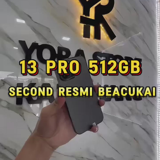 Vidio iPhone 13 Pro 512GB Graphite Second Resmi Bea Cukai Mulus