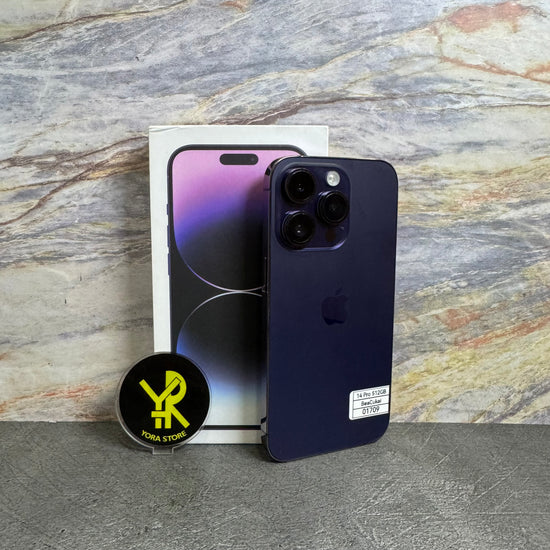 iPhone 14 Pro 512GB Deep Purple Second Resmi IMEI Terdaftar Bea Cukai (All Op, Permanent dan Bergaransi) Fullset - Mulus