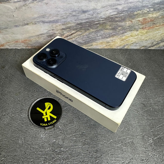 iPhone 15 Pro 128GB Blue Titanium Ex iBox Fullset - Mulus