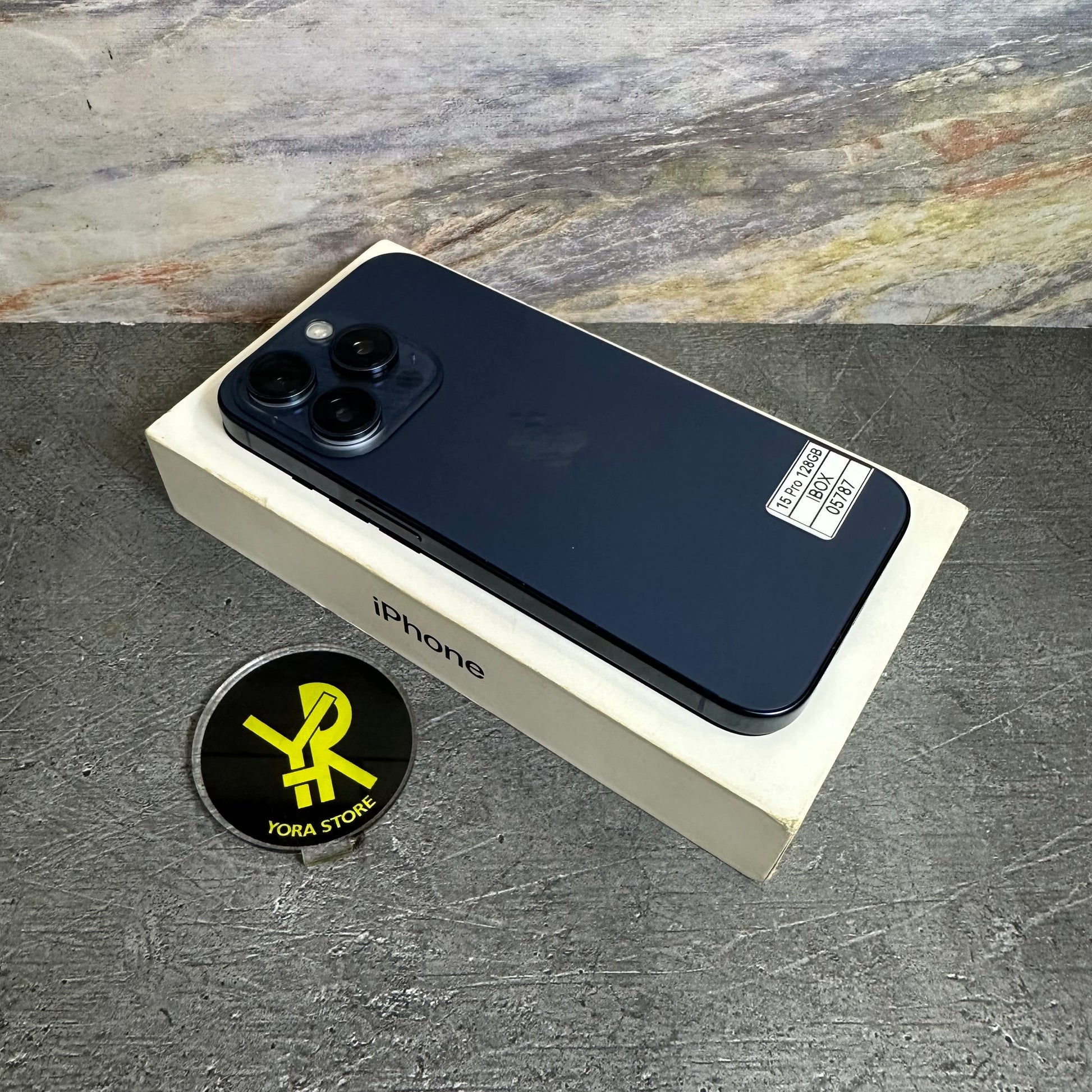 iPhone 15 Pro 128GB Blue Titanium Ex iBox Fullset - Mulus