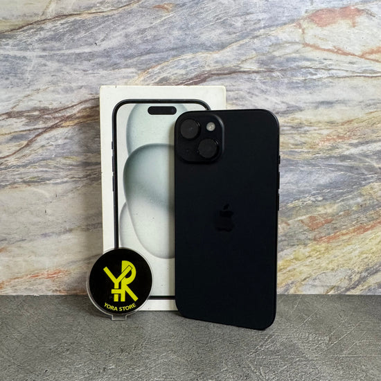 iPhone 15 Black 128GB Garansi iBox Mulus Fullset
