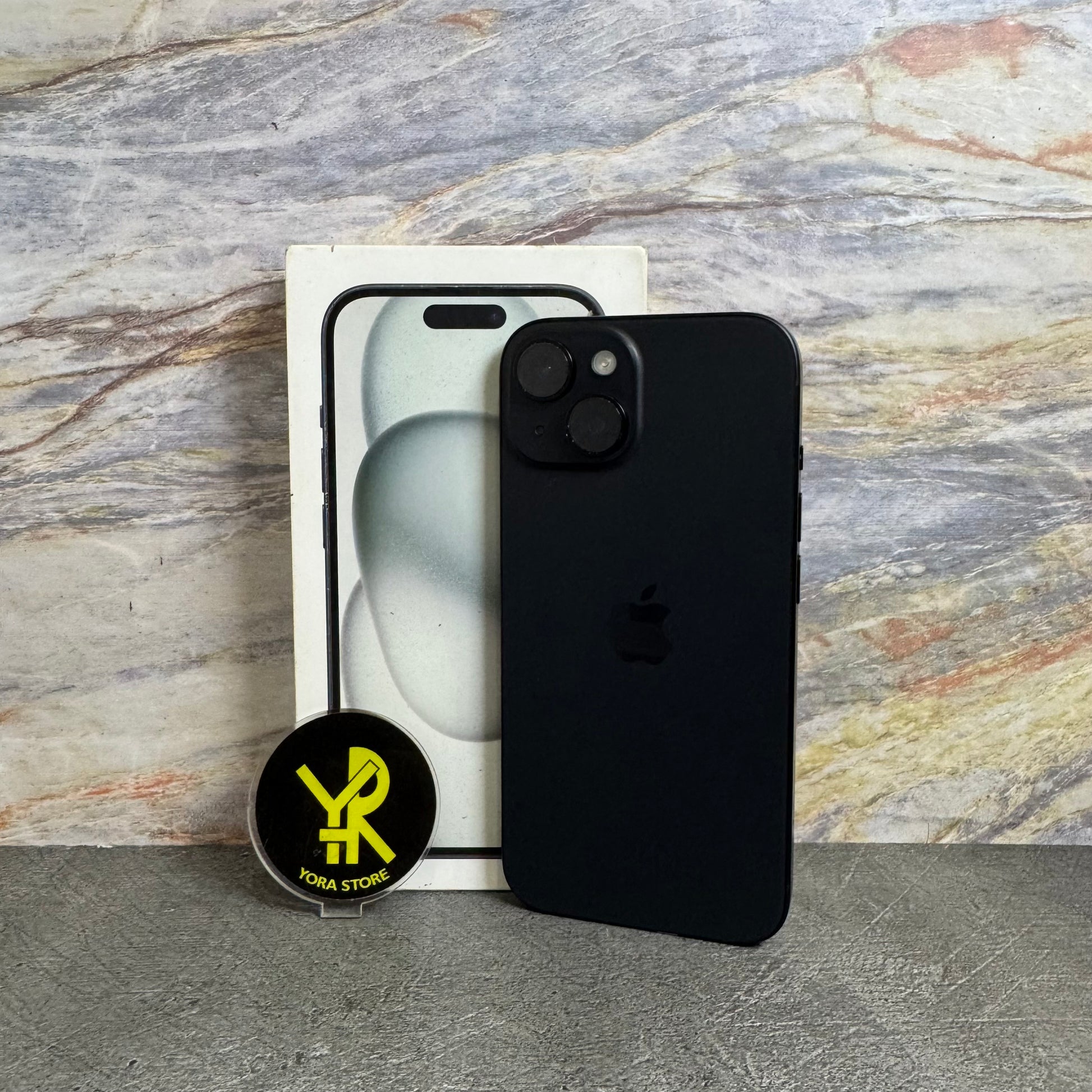 iPhone 15 Black 128GB Garansi iBox Mulus Fullset
